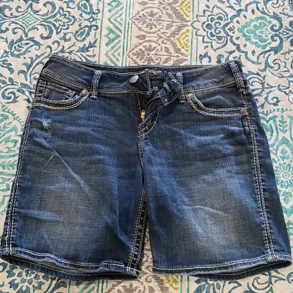 Silver brand jean shorts